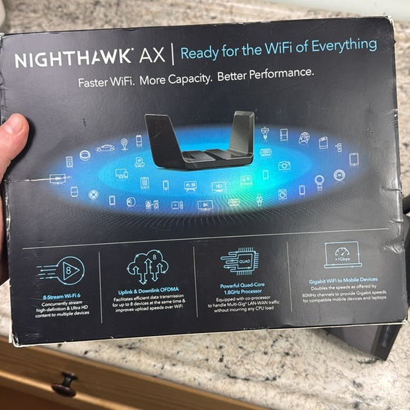 NETGEAR Nighthawk AX8 Wireless Router - Gray - Picture 6 of 6
